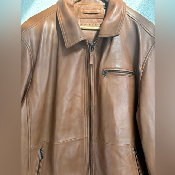 Lovely vintage inspired oversized 100 genuine lambskin leather bomber jacket XL - Picture 2 of 12